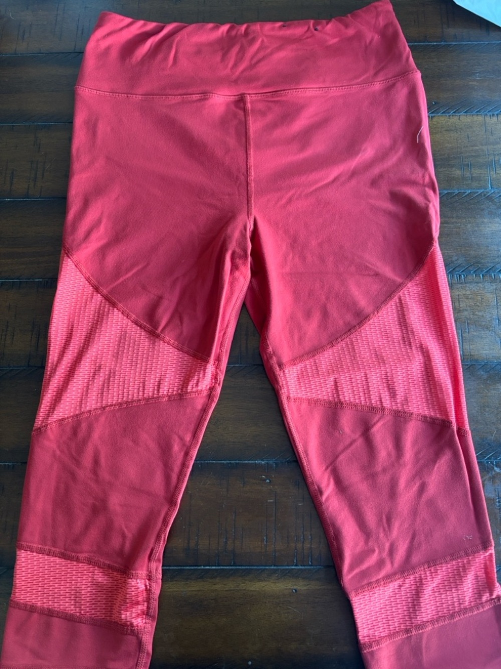 Womens Red Active Leggings